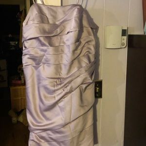 Lilac David’s bridal dress